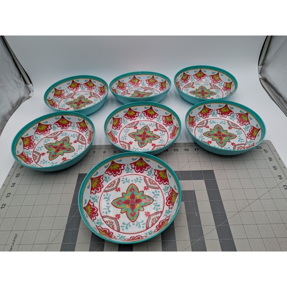 Melamine Cereal Soup Bowl 7.5 Inch Lot of 7